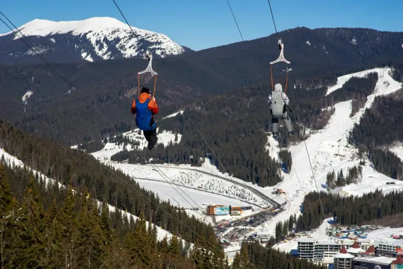 Zipline in Solang Valley, Manali